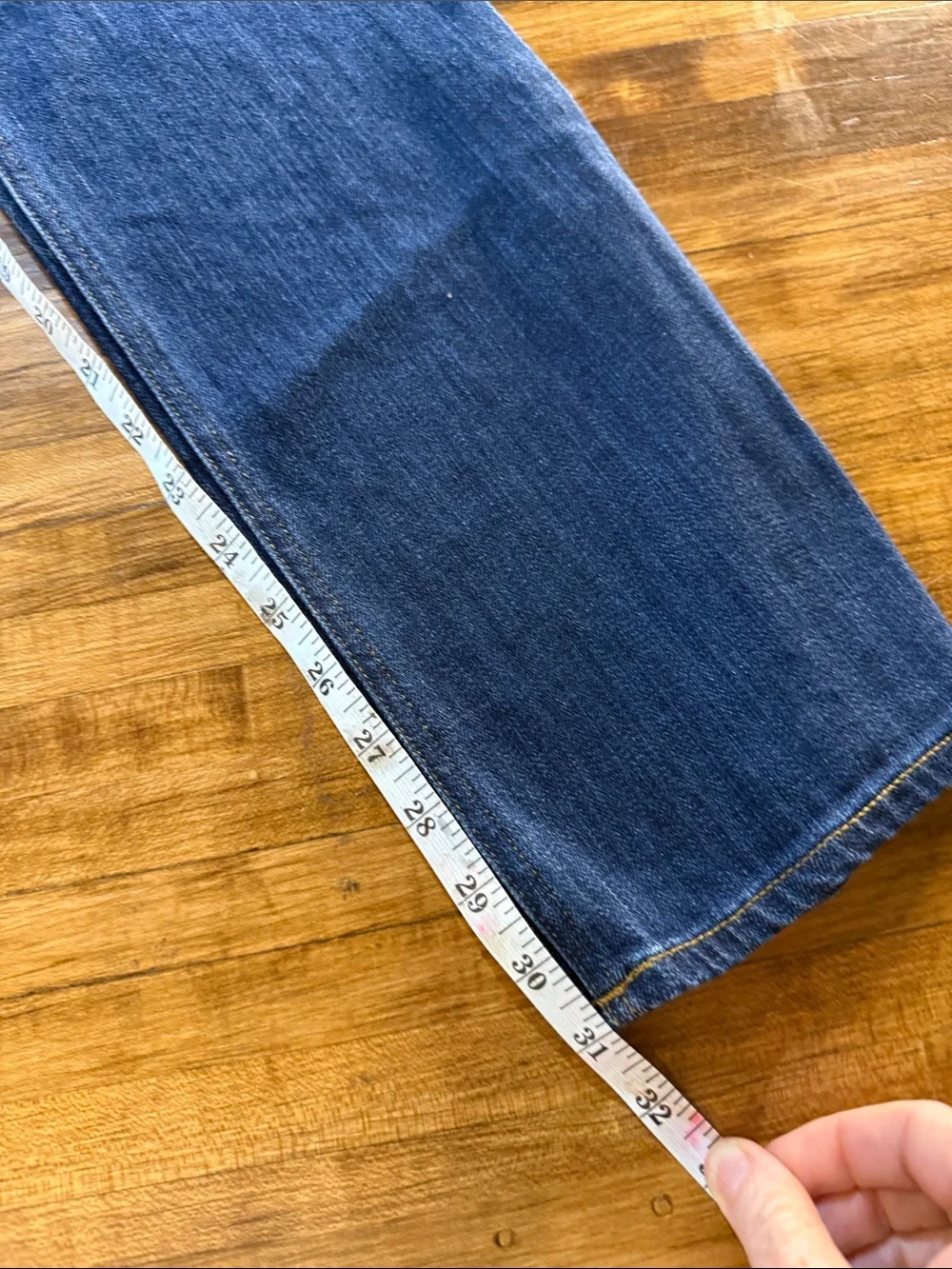 J. Crew Matchstick Jeans Dark Denim Blue Straight-Leg Sz 28 Short (g19)